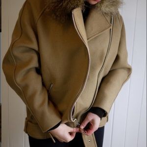 Warm Canvas/Fur Jacket